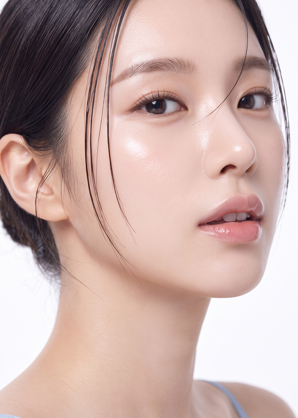 Radiant skin close-up